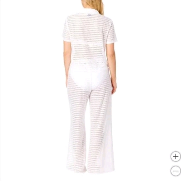 NWT Hurley Women's Swim Cover Up Set white M L - Picture 3 of 7